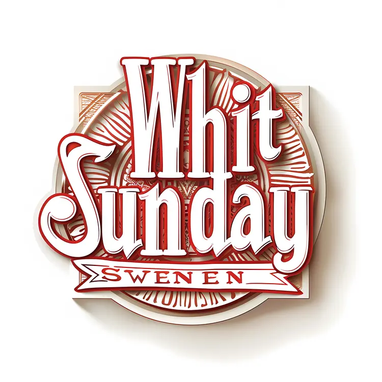 Vintage Whit Sunday Badge