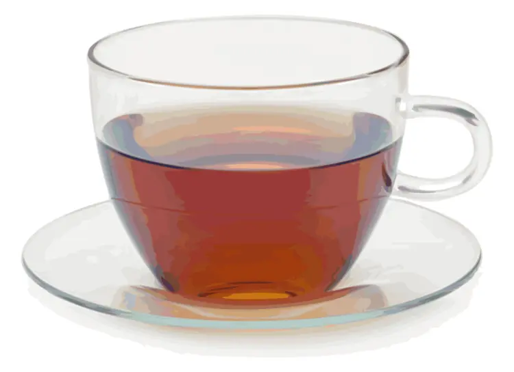 Glass Tea Cup with Saucer
