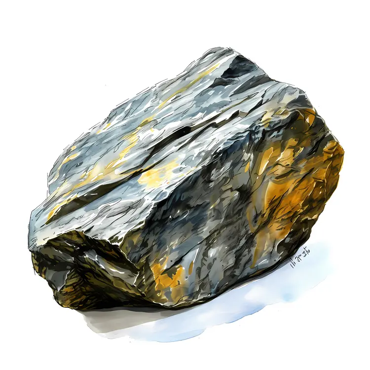 Detailed Rock Illustration