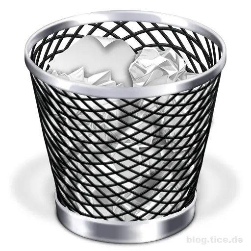 Black Mesh Trash Can with Crumpled Paper