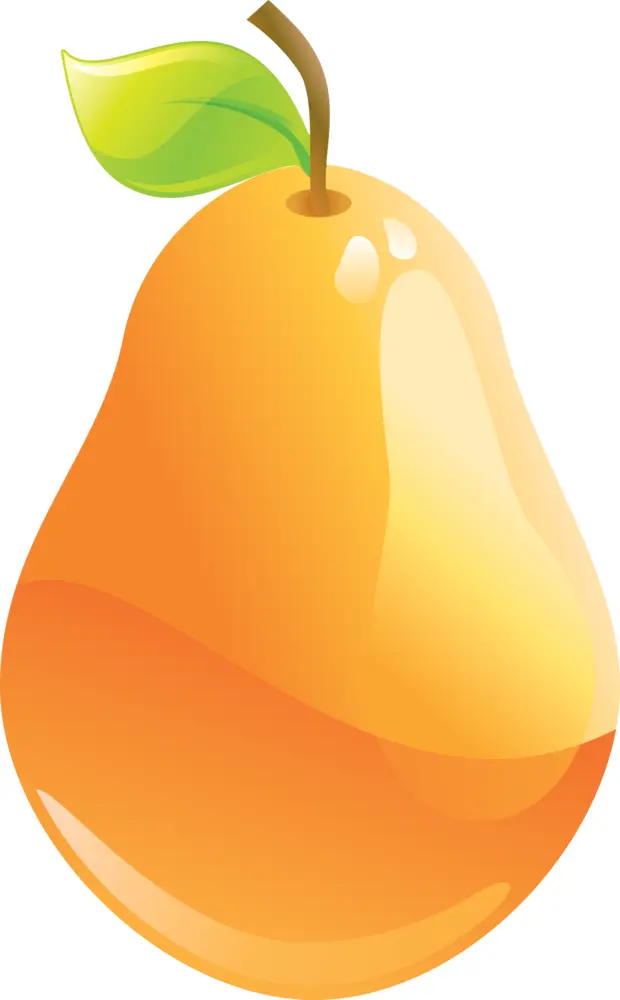 Colorful Cartoon Pear