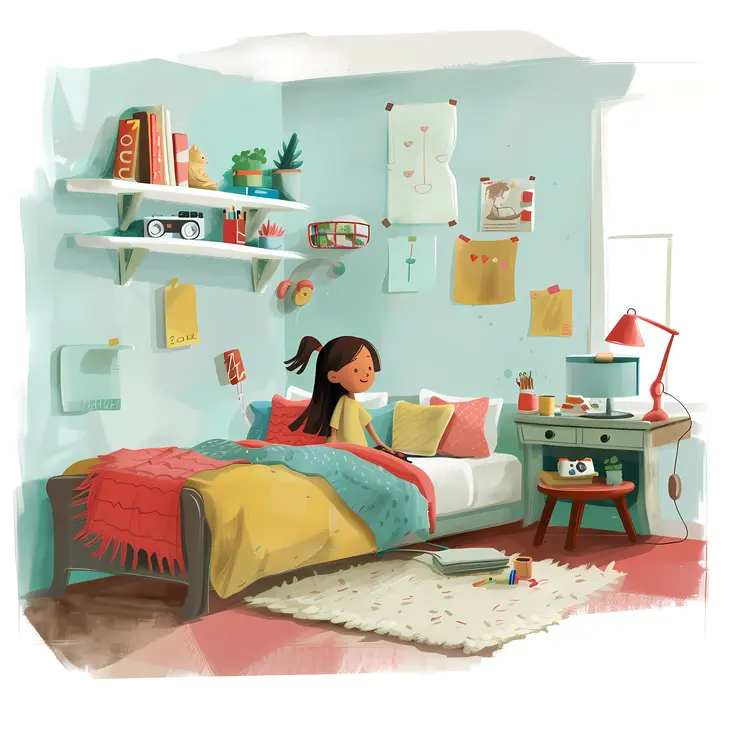 Colorful Child's Bedroom with Playful Decor