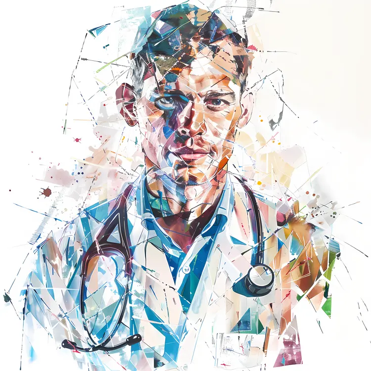 Colorful Doctor Portrait