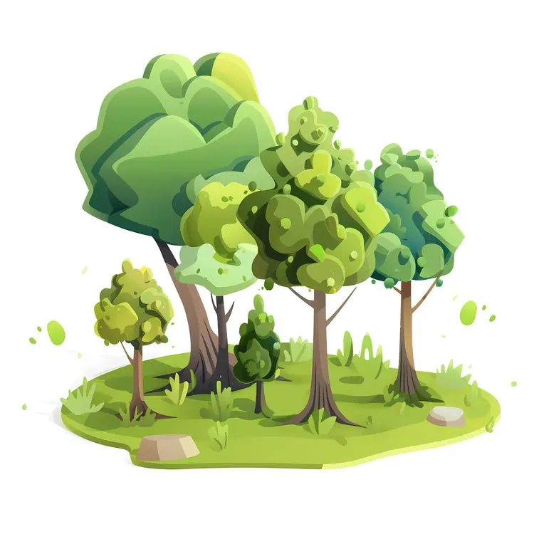 Green Forest Illustration