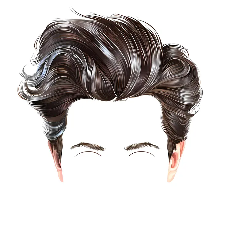 Stylish Wavy Brown Hair