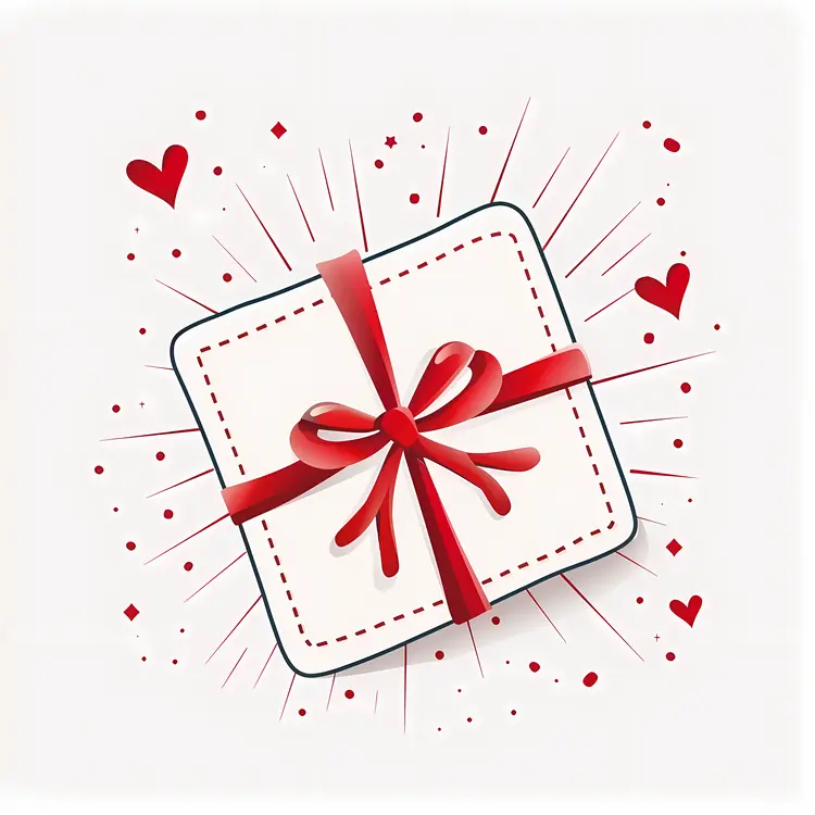 Gift Box with Hearts