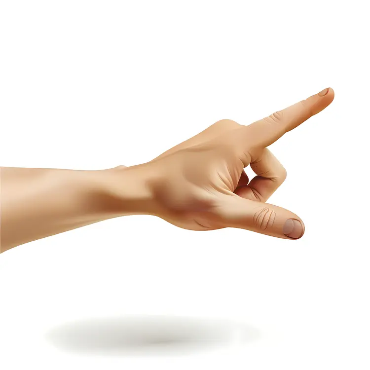Pointing Hand Gesture Illustration