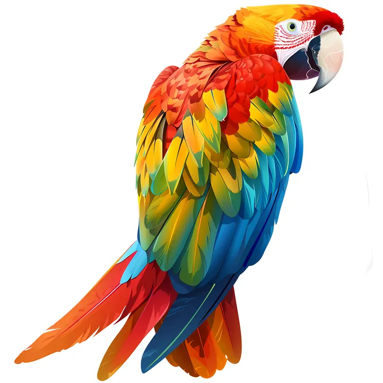 Colorful Parrot with Vibrant Feathers