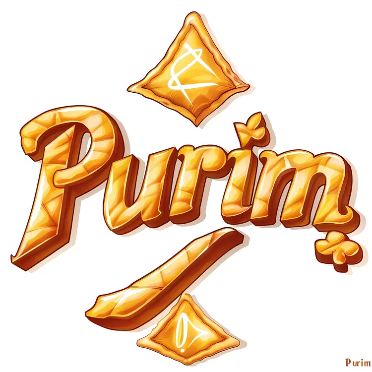 Golden Hamantaschen for Purim Celebration