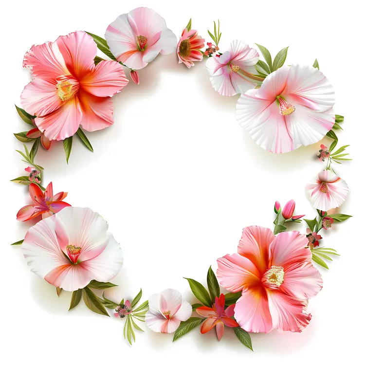 Pink Floral Wreath