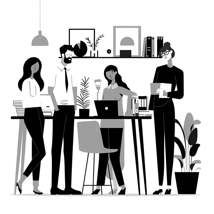 Group of People Having a Meeting in Office