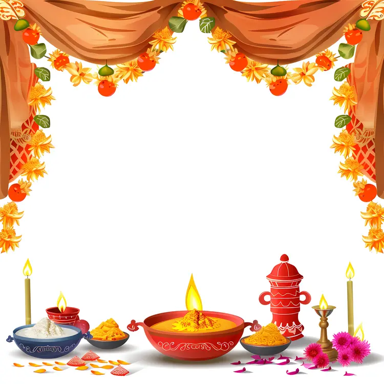 Diwali Decorations with Diyas