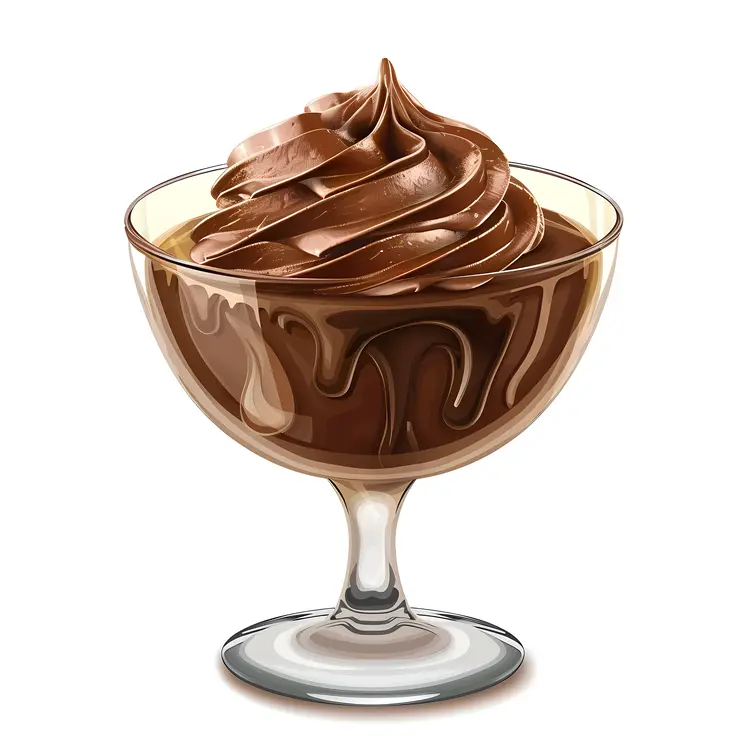 Rich Chocolate Mousse in a Glass