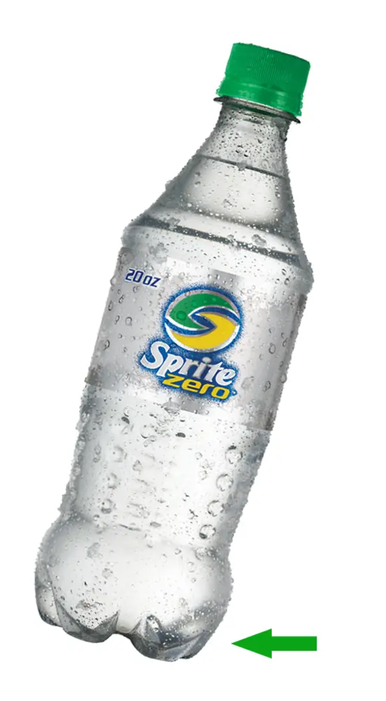 Cold Sprite Zero Bottle