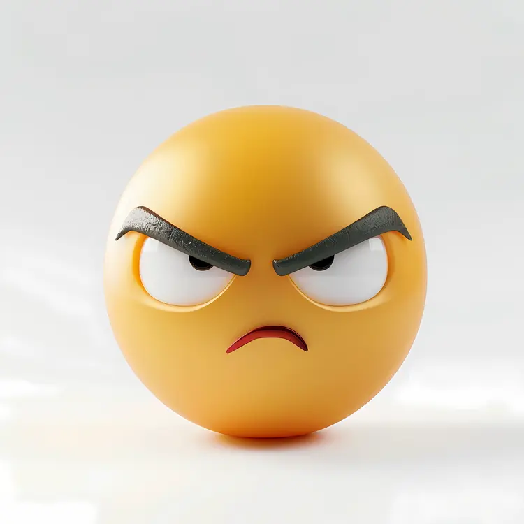 Angry Yellow Emoji