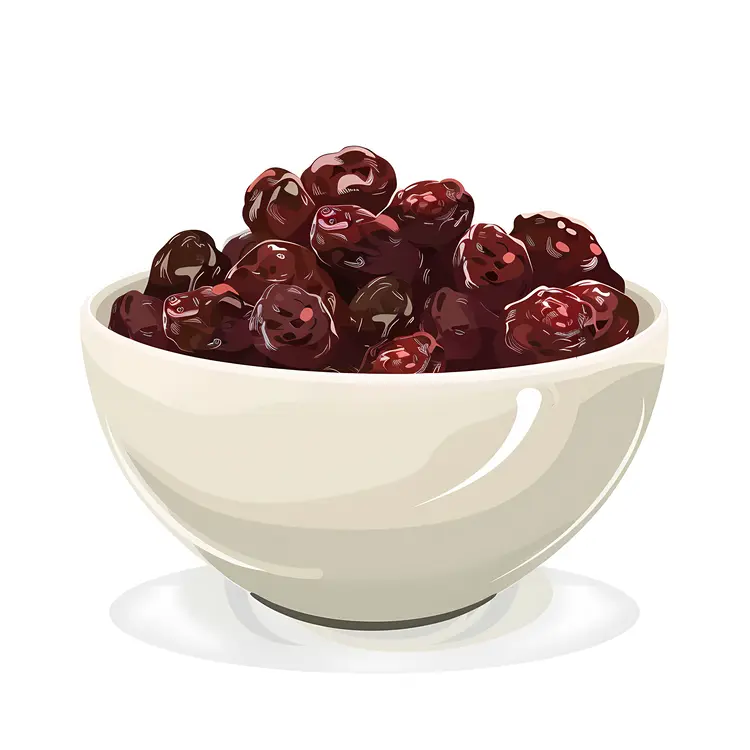 Bowl of Red Raisins