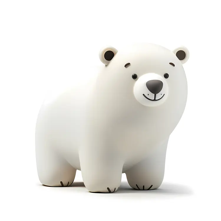 Cartoon Polar Bear Character