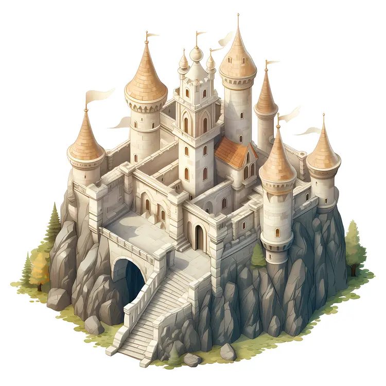 Castle on a Rocky Hill