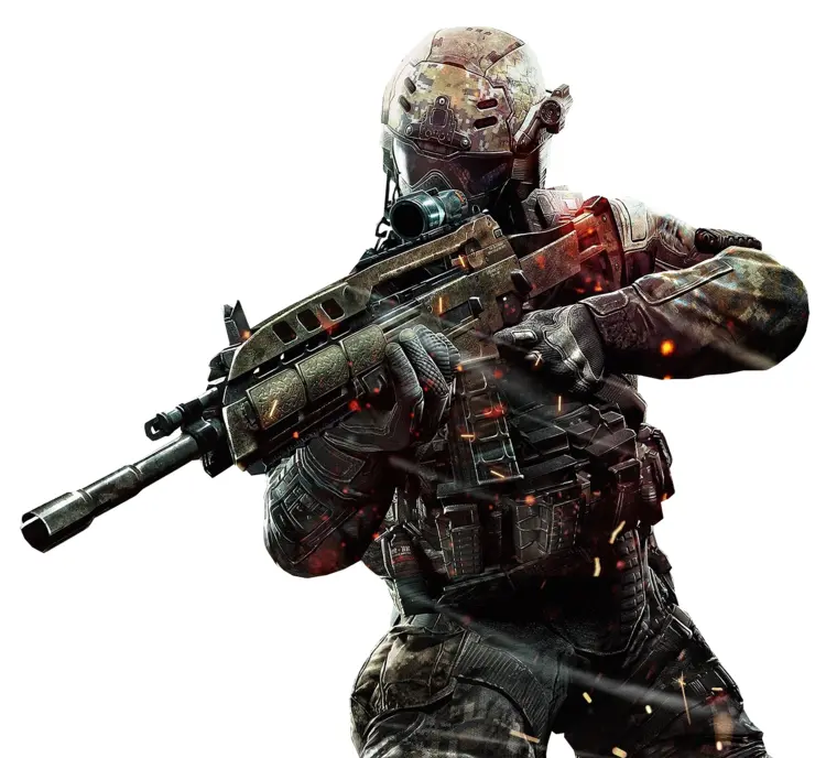 Futuristic Soldier with Tactical Gear