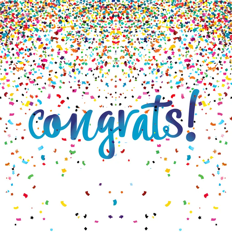 Colorful Congrats Confetti