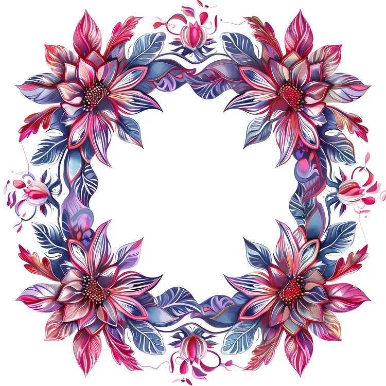 Colorful Floral Wreath