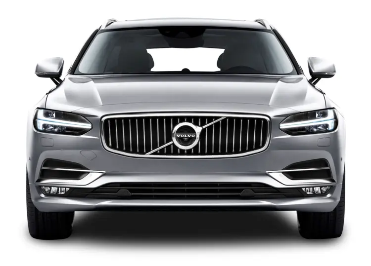 Silver Volvo Sedan Car