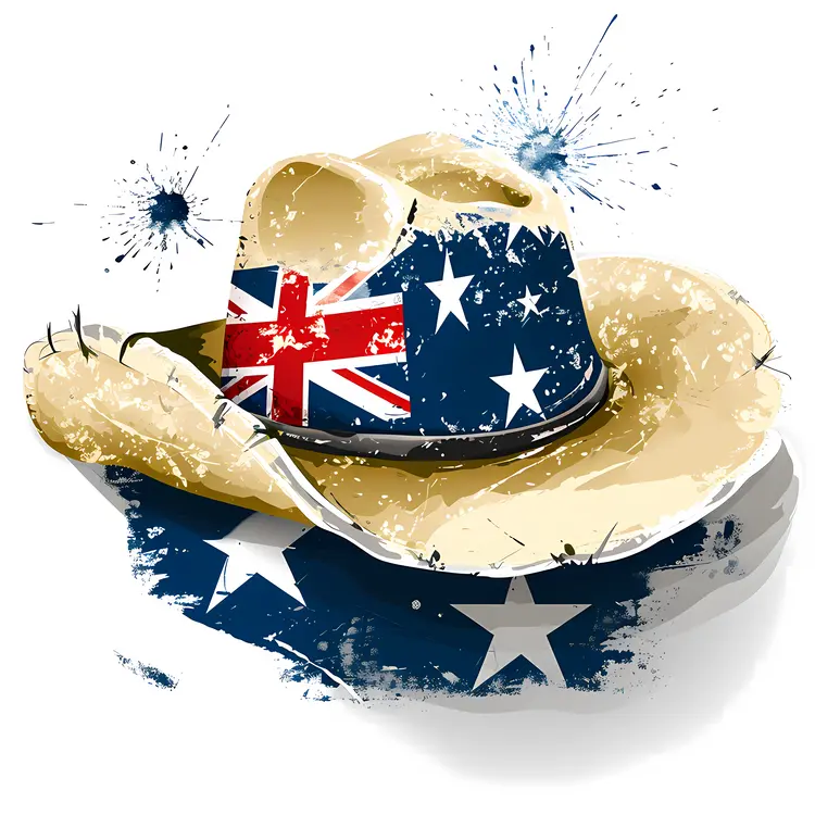 Australian Flag Cowboy Hat