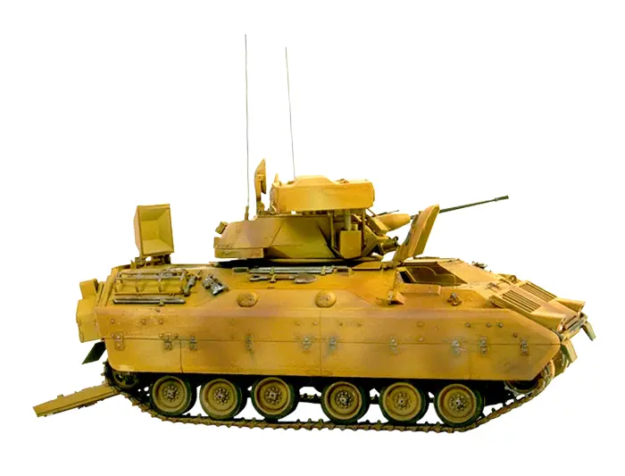 Yellow Armored Vehicle for Military Use