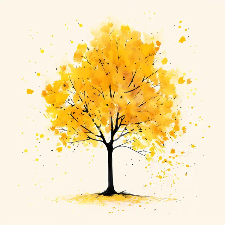 Yellow Tree in Autumn