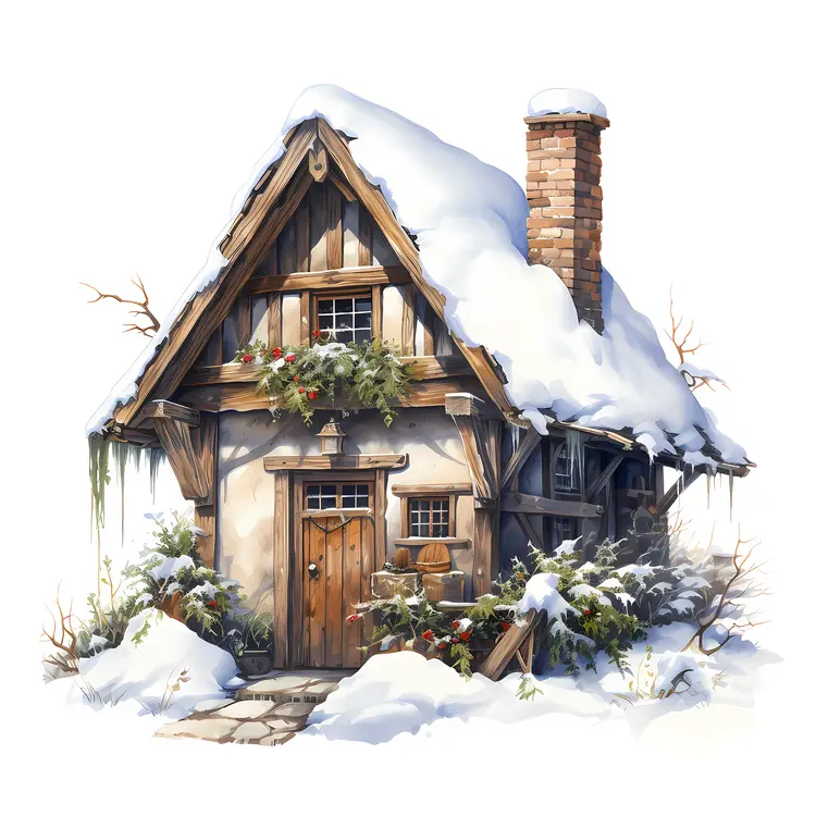 Cozy Snowy Cottage