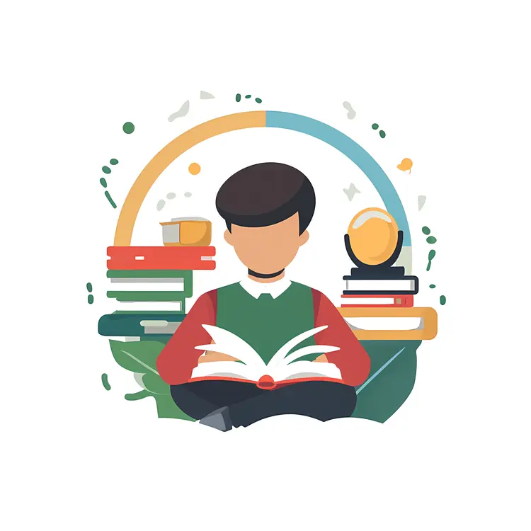 Boy Reading a Book