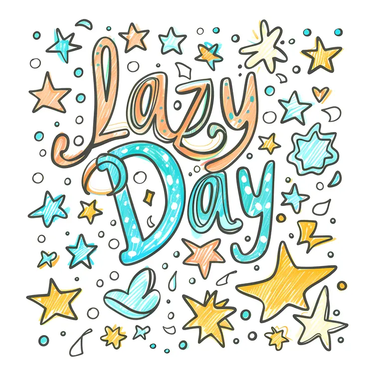 Lazy Day with Doodle Stars