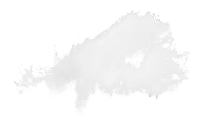 Gray Brush Stroke on Transparent Background