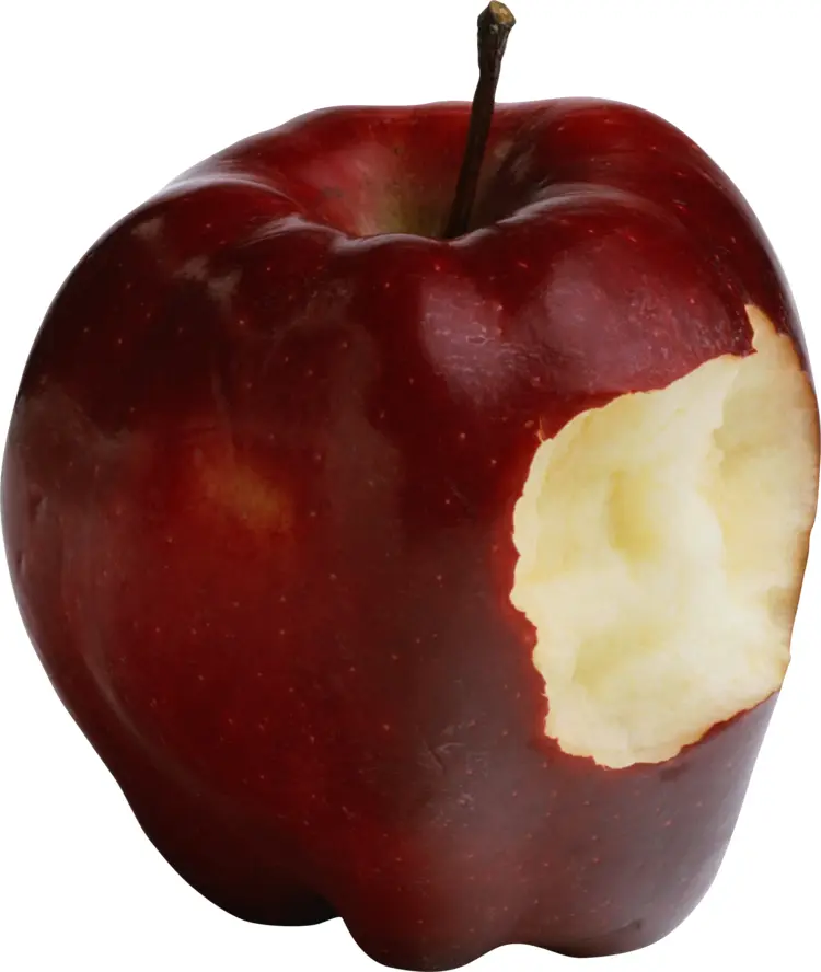 Bitten Red Apple