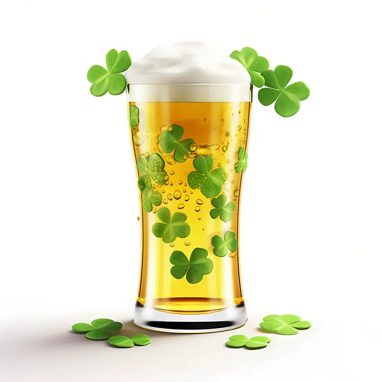 Beer with Shamrocks