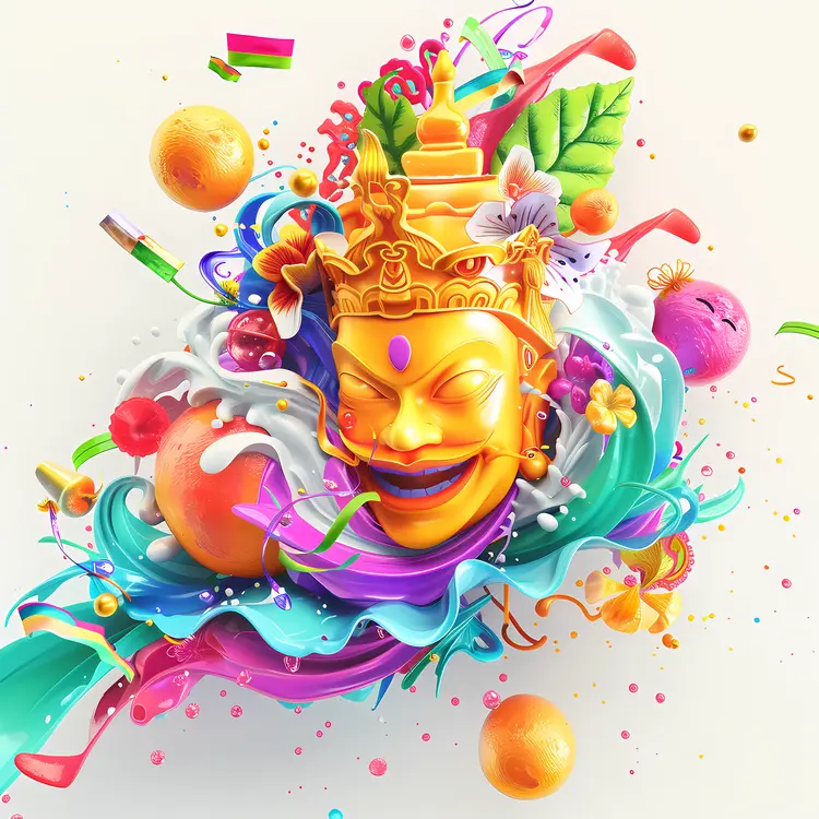 Vibrant Decorative Mask