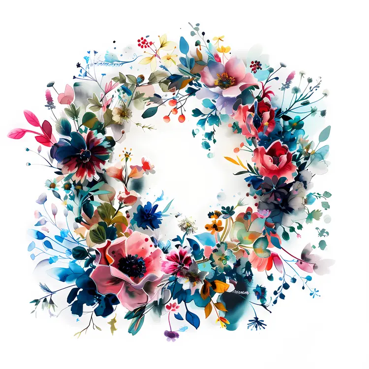 Beautiful floral wreath