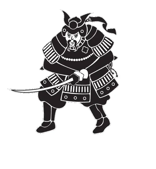 Samurai Silhouette in Armor