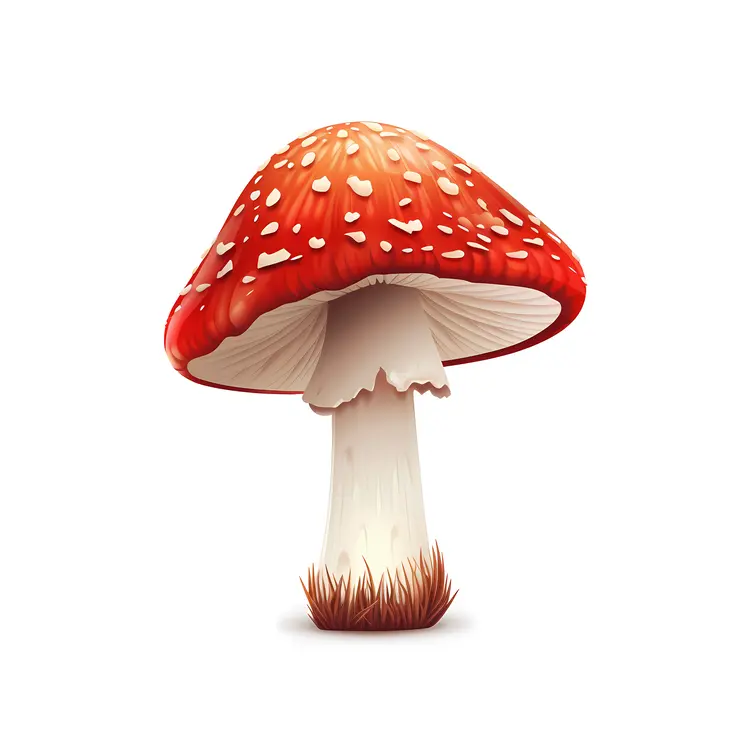 Red Mushroom in Nature