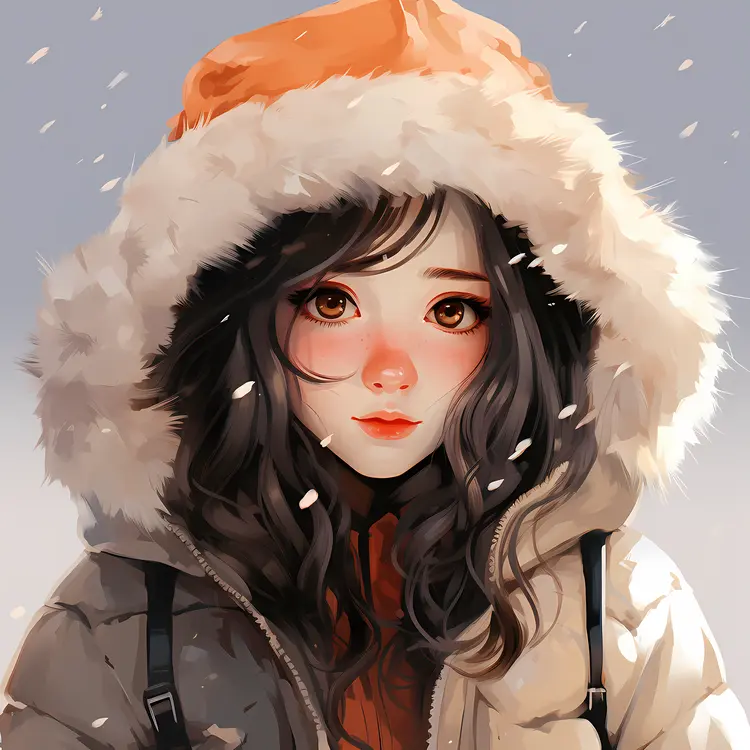 Girl in Winter Jacket