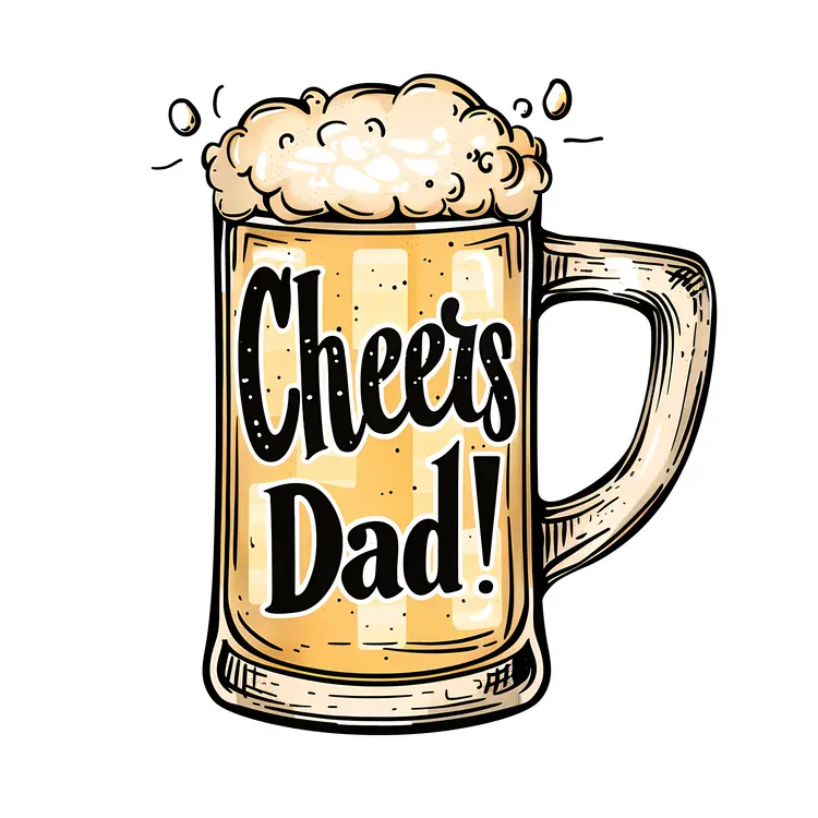 Cheers Dad Beer Mug