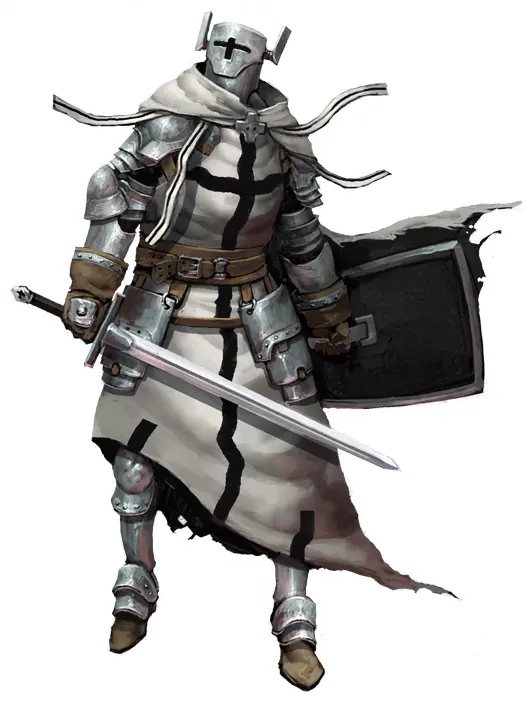 Armored Knight with Sword and Shield
