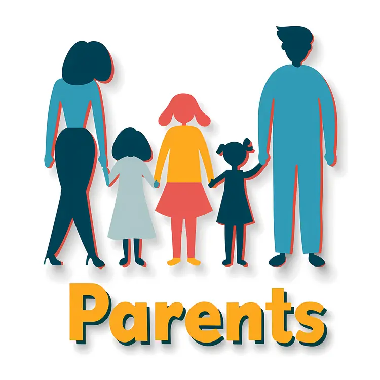Parents Holding Hands with Children