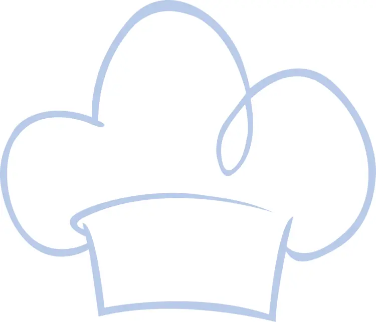 Stylized Chef Hat Outline