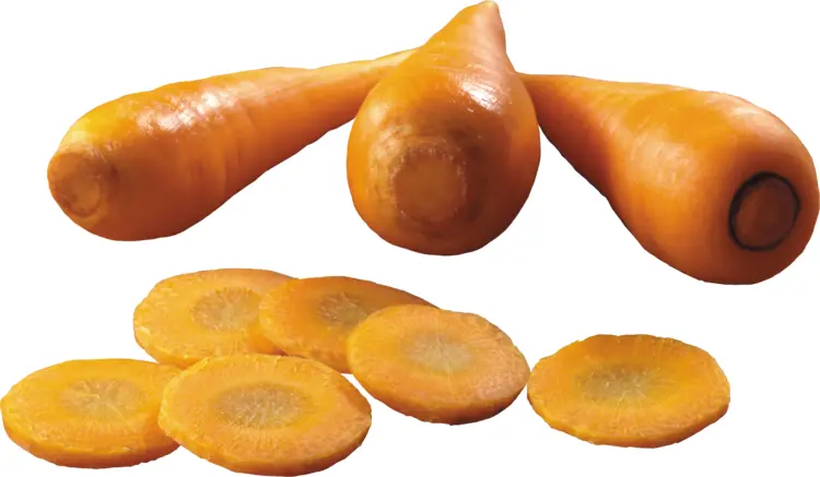 Sliced Orange Carrots