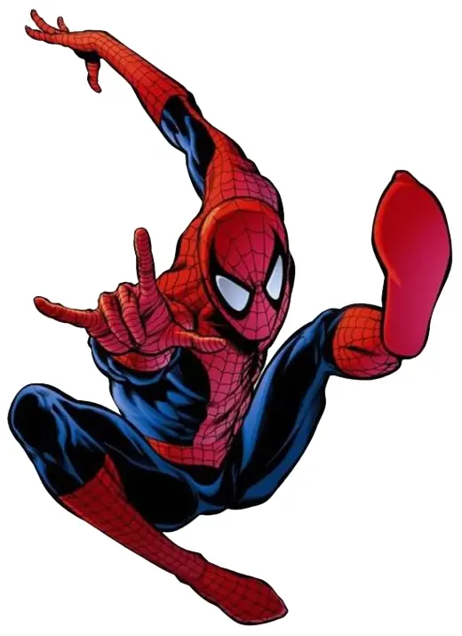 Spider-Man in Mid-Air Action