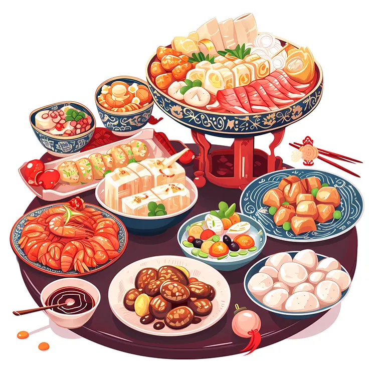 Delightful Hot Pot Spread