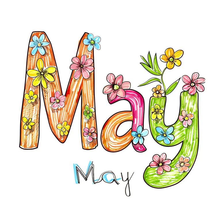 Colorful May with Flowers