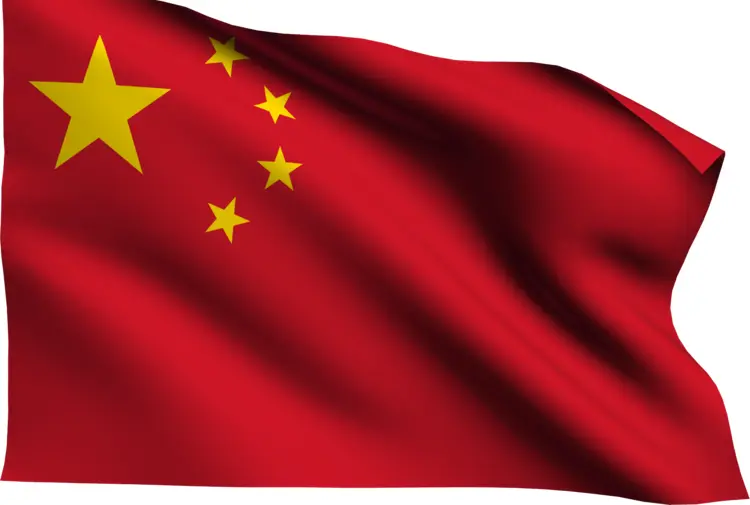 Waving Chinese Flag