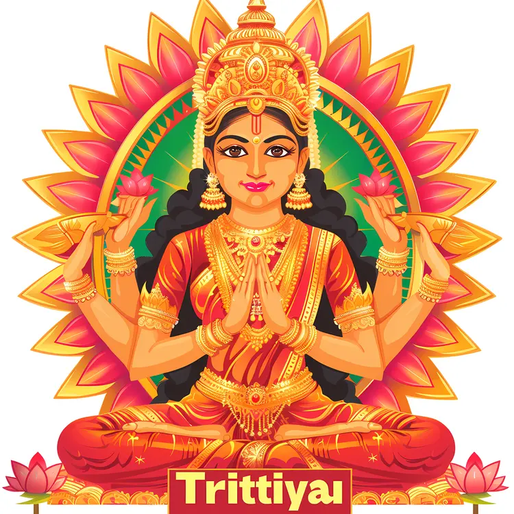 Goddess Illustration for Akshaya Tritiya